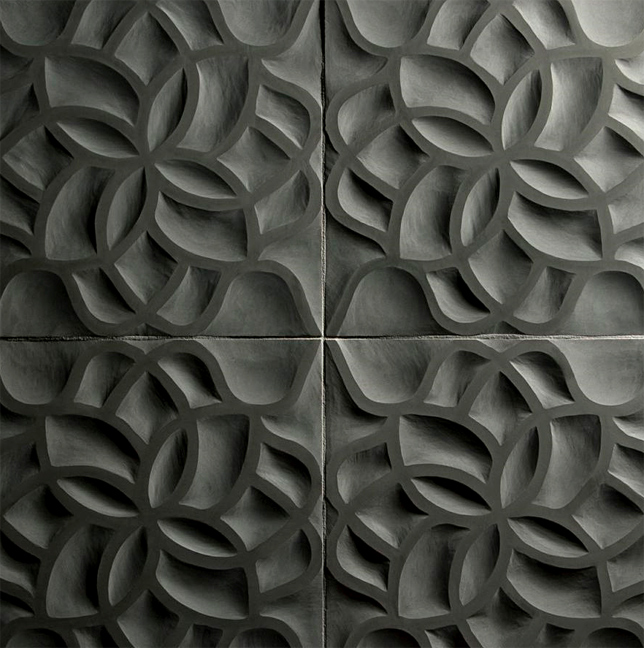 artistic tile carved stone